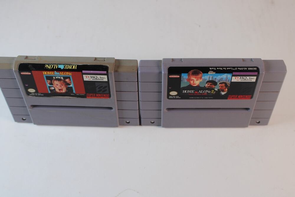 2 game lot: Home Alone 1 + Home Alone 2 (Super Nintedo, SNES) Game Carts Only